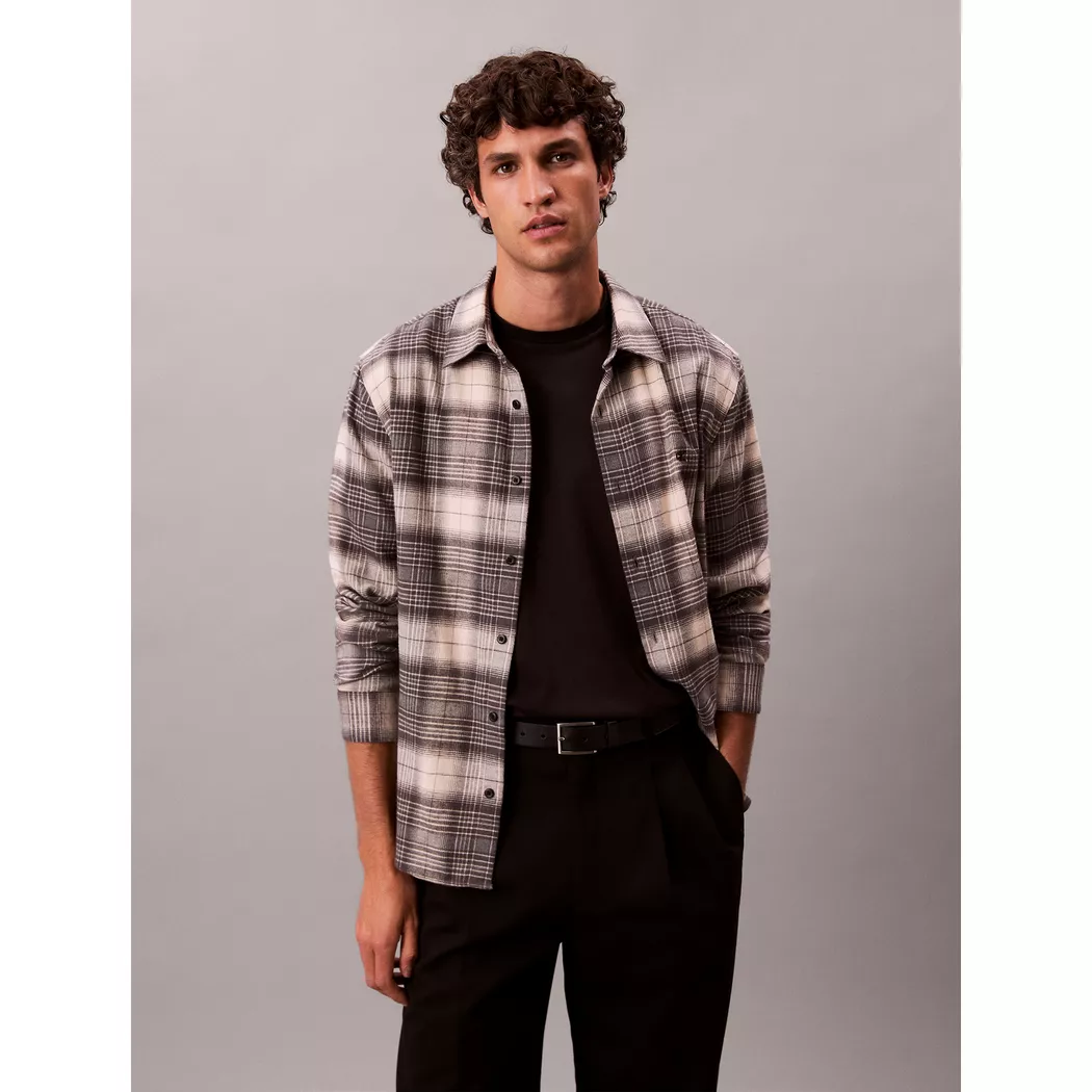 Calvin Klein Jeans - Hemd, langarm, für Herren, Black, Größe M