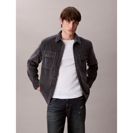 Calvin Klein Jeans Camicia in velluto a coste vestibilità rilassata maniche lunghe  