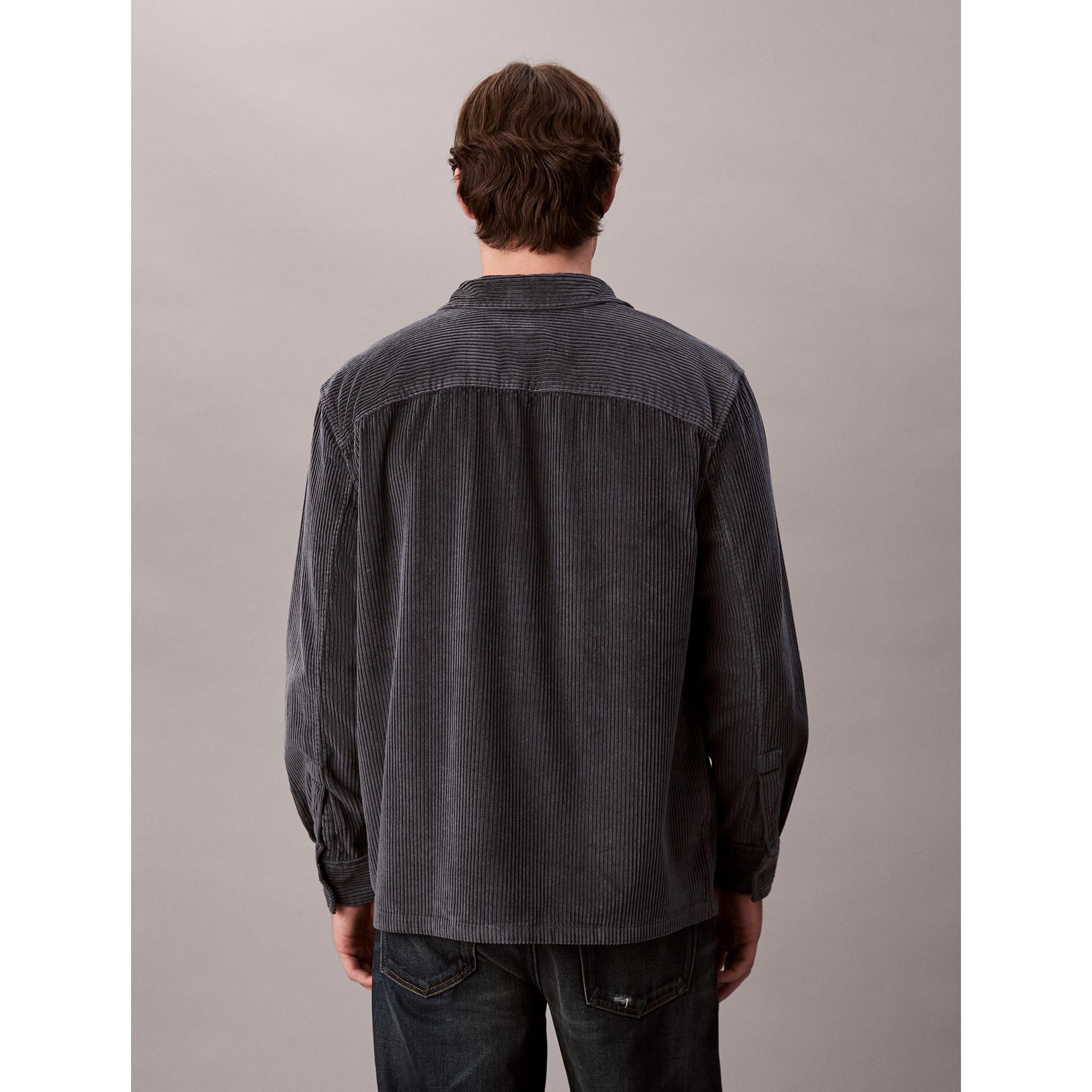 Calvin Klein Jeans Camicia in velluto a coste vestibilità rilassata maniche lunghe  