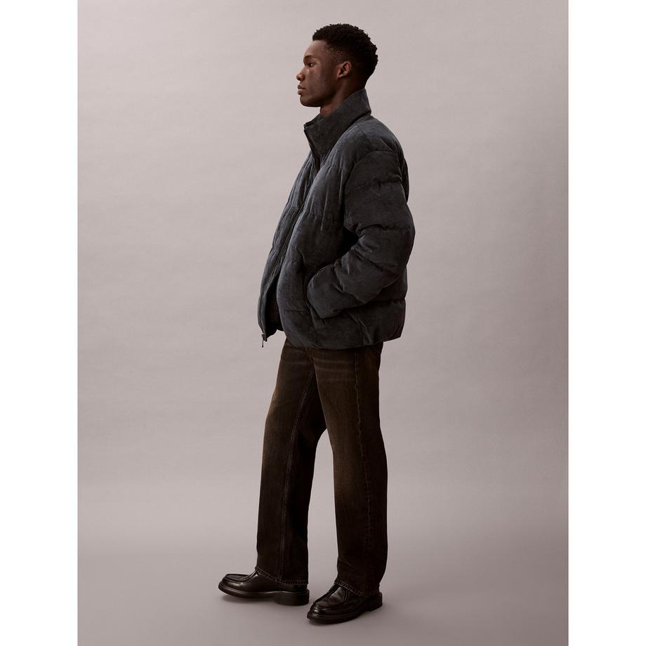 Calvin Klein Jeans Blouson Puffer en Velours Côtelé  