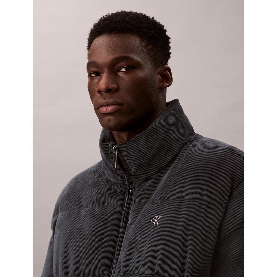 Calvin Klein Jeans Blouson Puffer en Velours Côtelé  