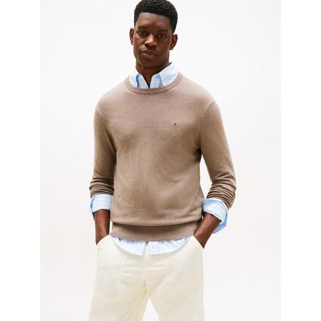 TOMMY HILFIGER Pima Bio Baumwolle Kaschmir Rundhals Pullover  