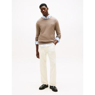 TOMMY HILFIGER Pima Bio Baumwolle Kaschmir Rundhals Pullover  