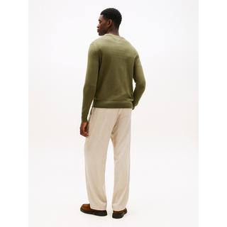 TOMMY HILFIGER Pima Bio Baumwolle Kaschmir Rundhals Pullover  