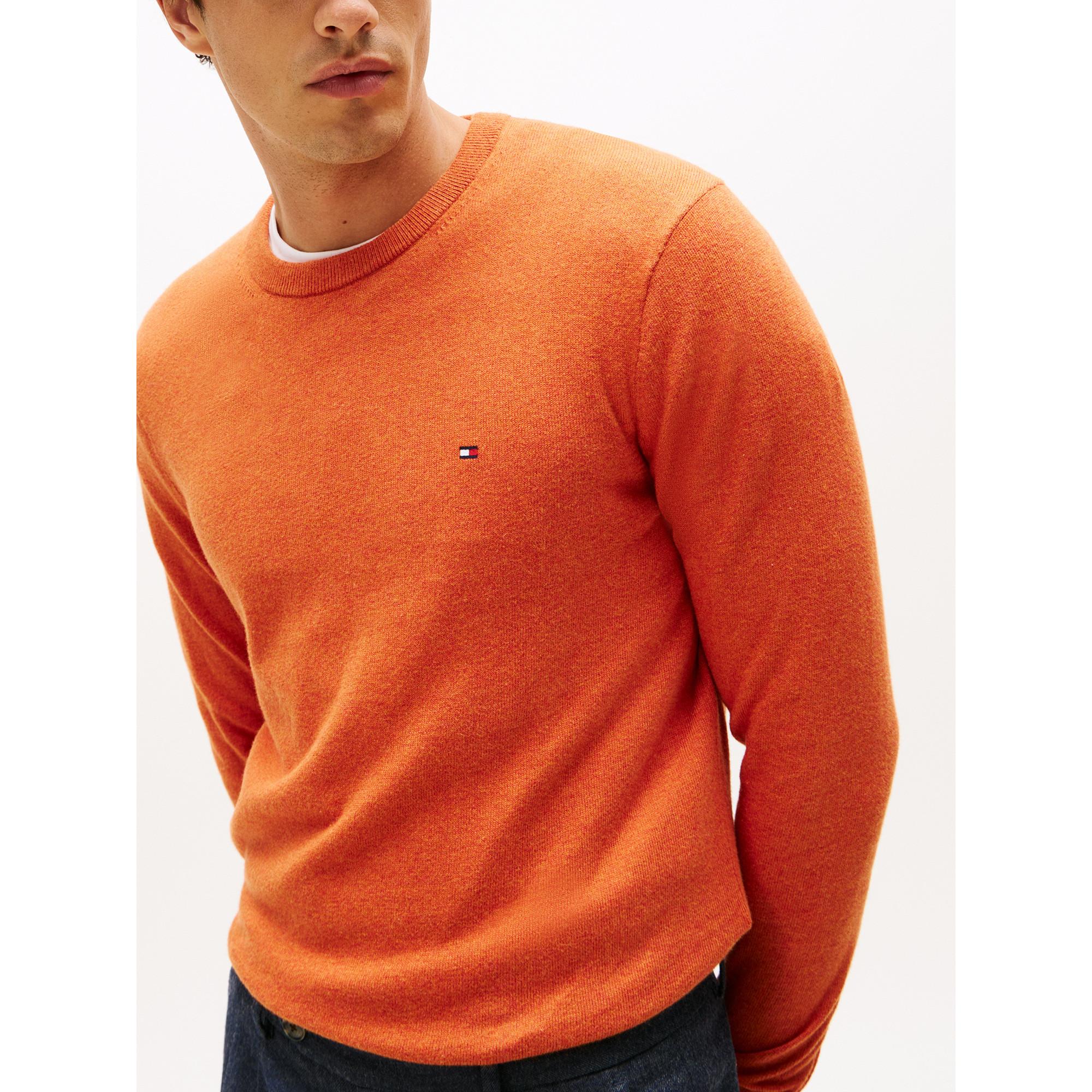 TOMMY HILFIGER Pima Bio Baumwolle Kaschmir Rundhals Pullover  