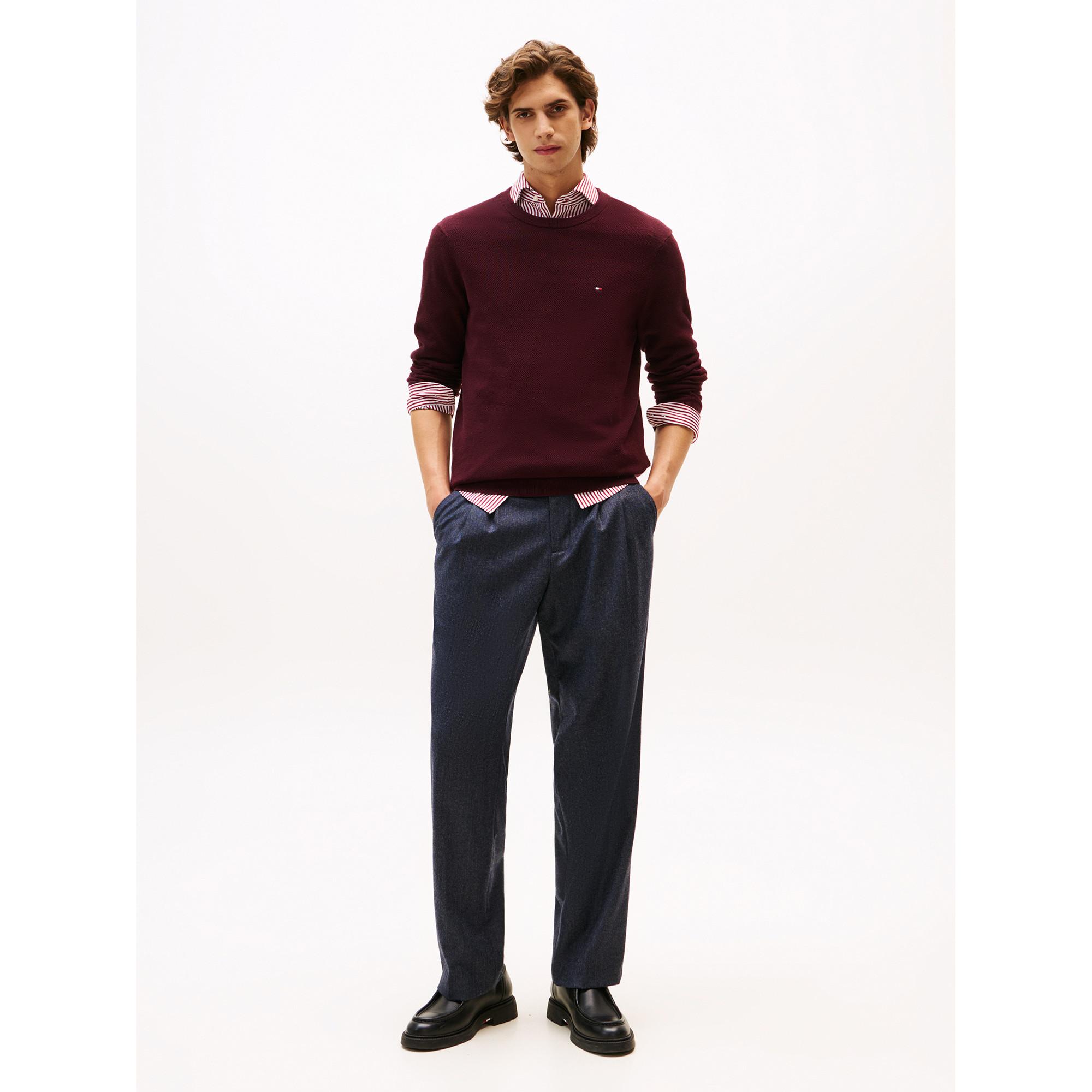 TOMMY HILFIGER Pull Col Rond Maille Fine  