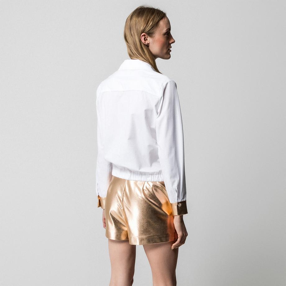 Manor Woman Camicetta con orlo elastico  