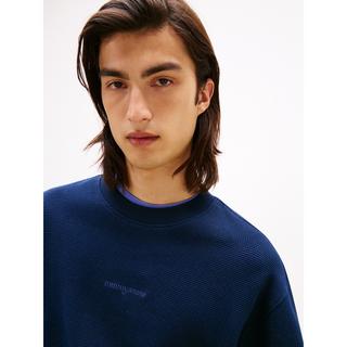 TOMMY JEANS TJM RLX Waffle Script Crew Sweat-shirt  