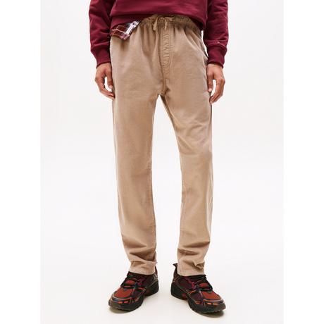 TOMMY JEANS Pantalon Cordon de Serrage Côtelé Coupe Droite  