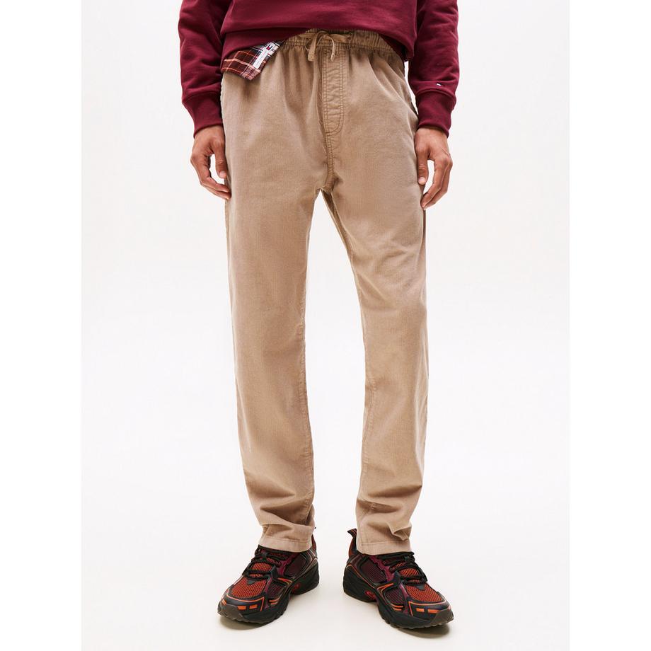 TOMMY JEANS Pantaloni in velluto a coste con coulisse  
