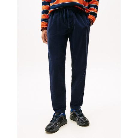 TOMMY JEANS Pantalon Cordon de Serrage Côtelé Coupe Droite  