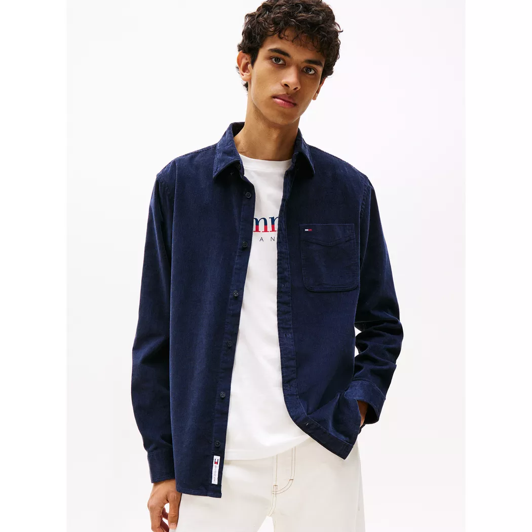 Tommy Jeans - Hemd, langarm, für Herren, Marine, Größe XL