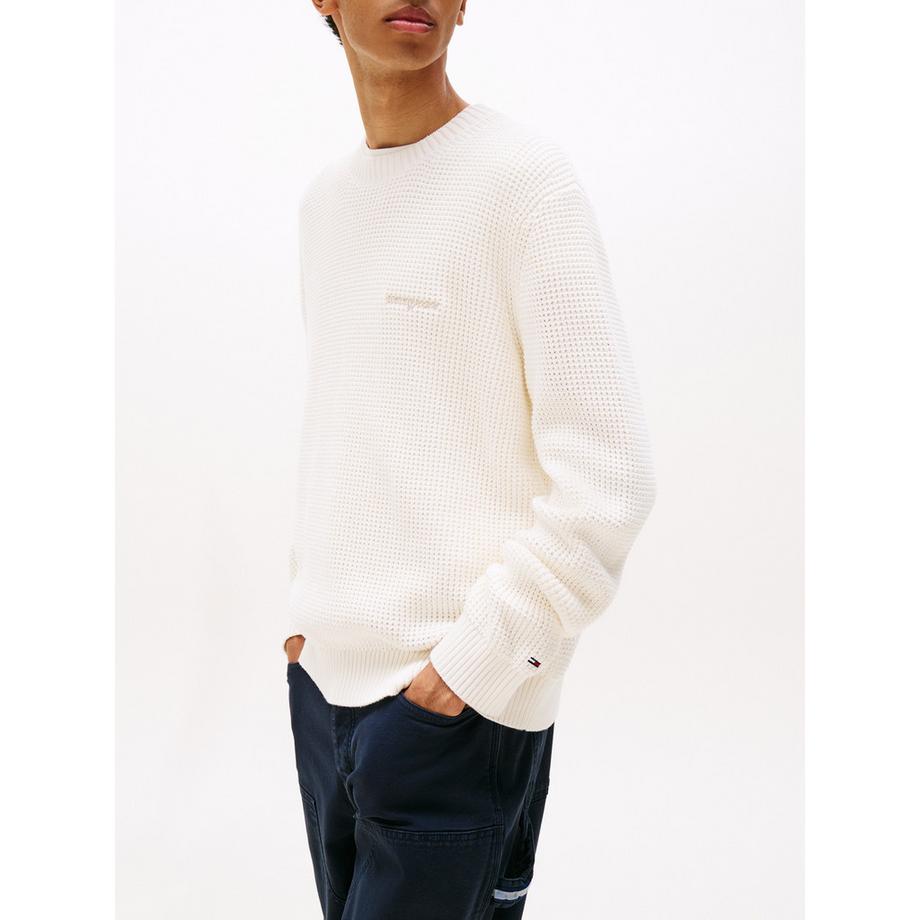 TOMMY JEANS Waffle Knit Pullover  