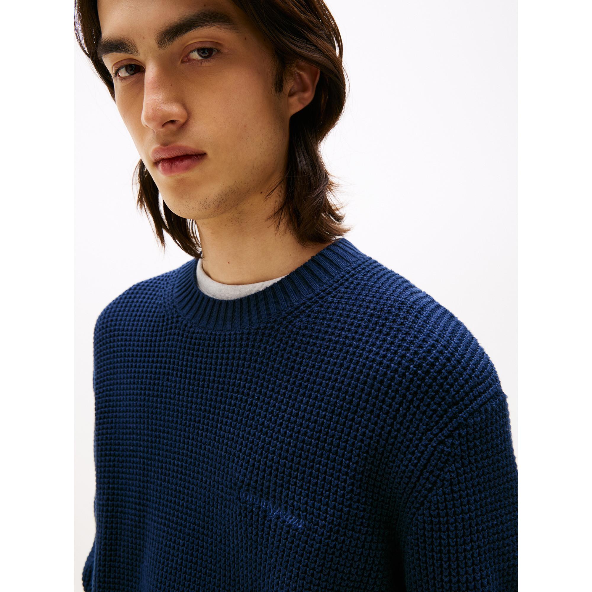 TOMMY JEANS Waffle Knit Pullover  