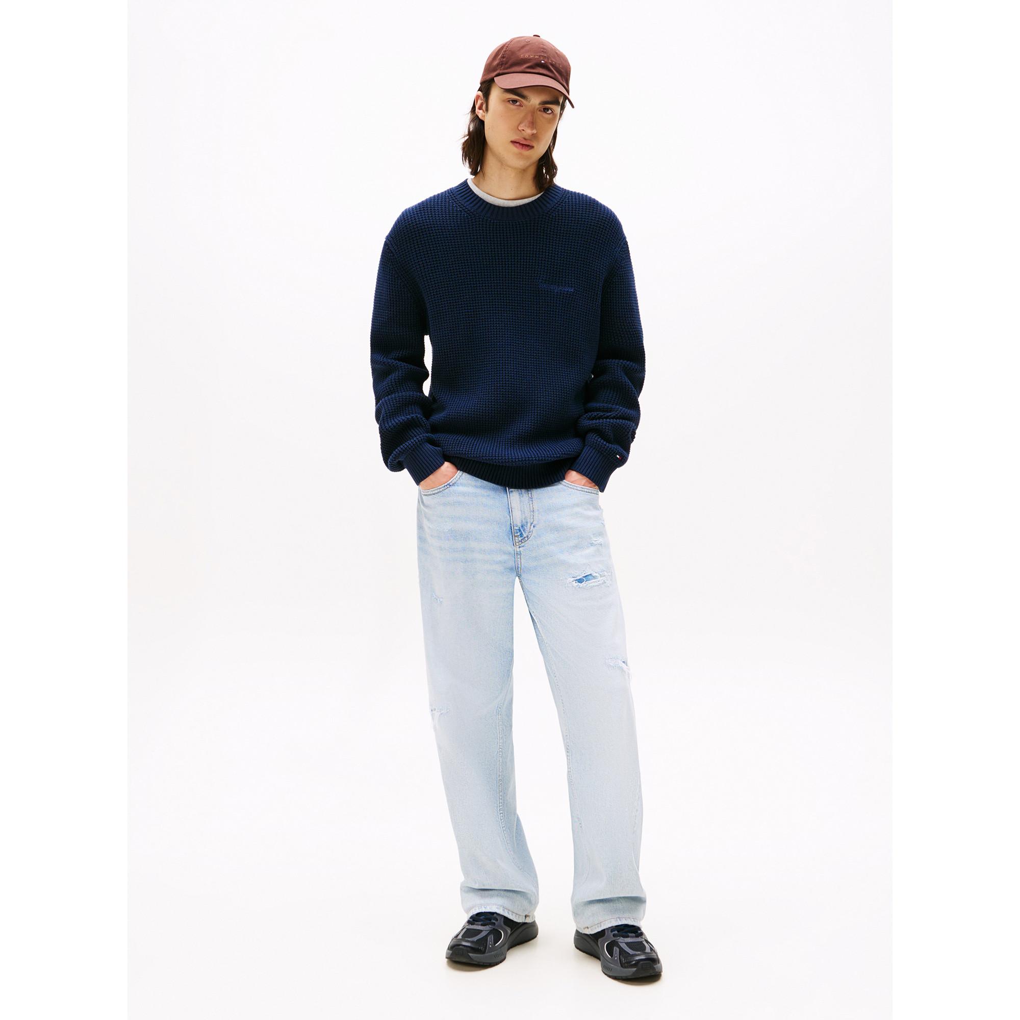 TOMMY JEANS Waffle Knit Pullover  