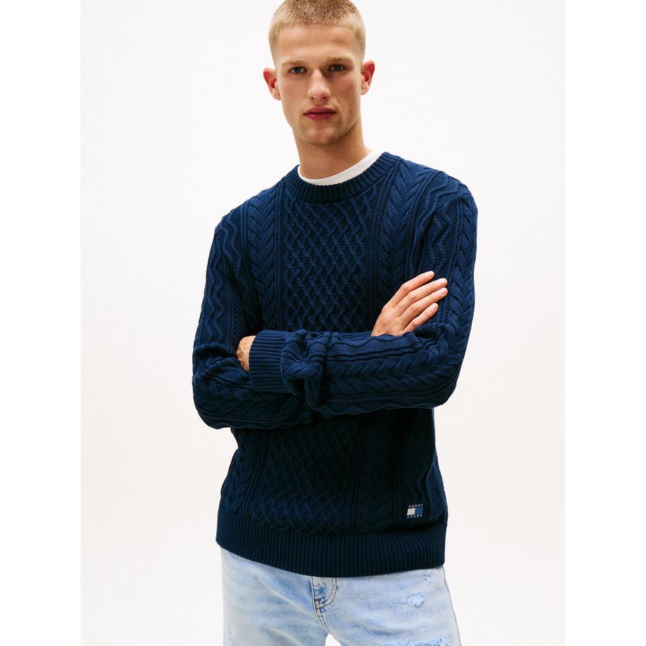 TOMMY JEANS Maglione in maglia testurizzata  