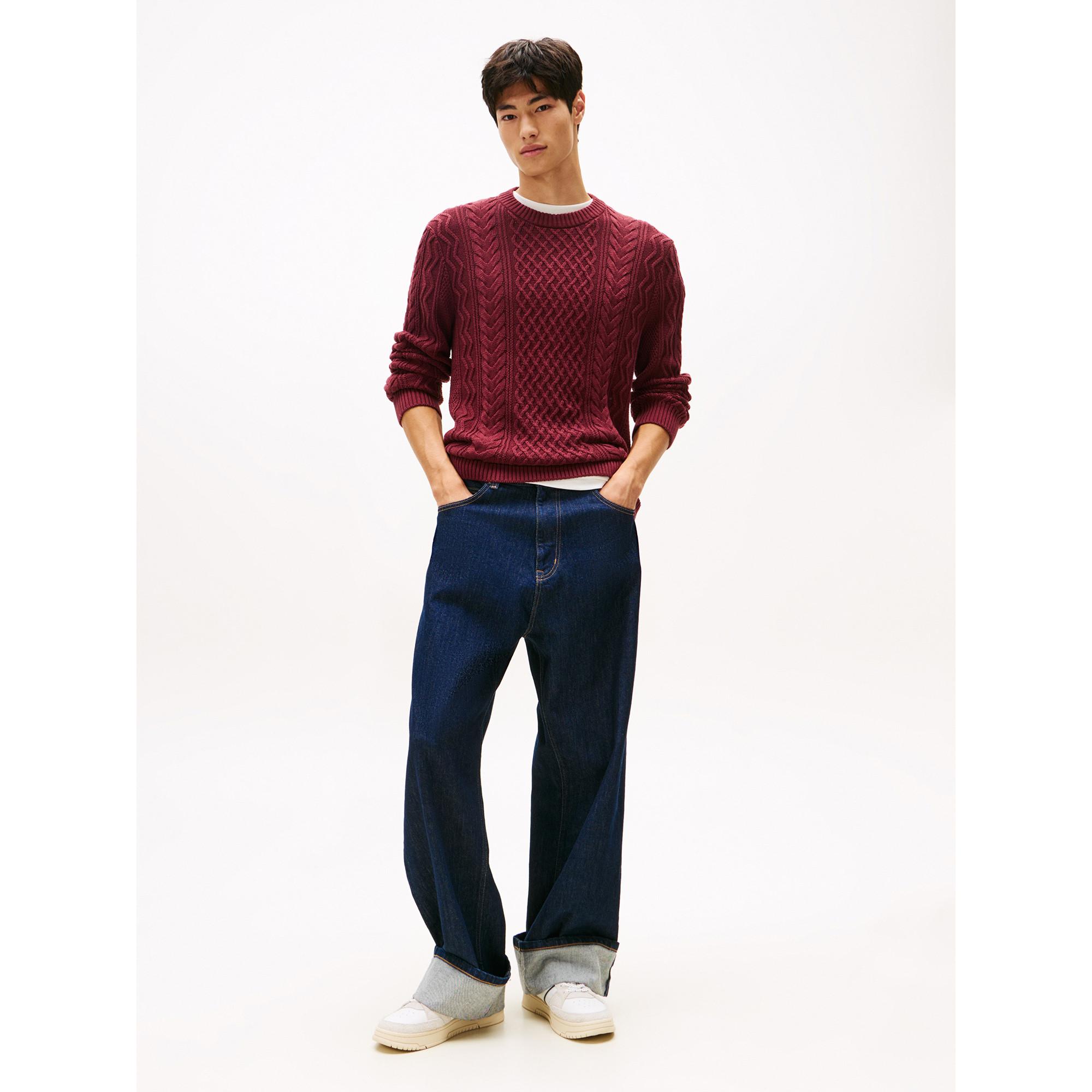 TOMMY JEANS Pull en maille texturé  