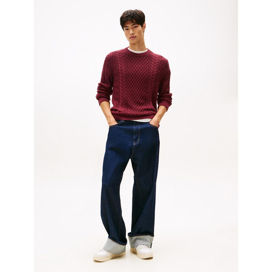 TOMMY JEANS Pull en maille texturé  