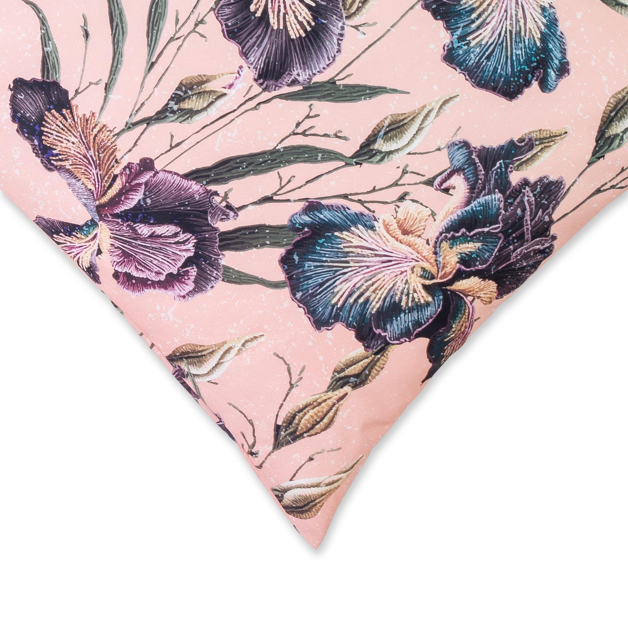 Manor Mirabella Taie d'oreiller florale en satin  