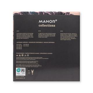 Manor Mirabella Taie d'oreiller florale en satin  