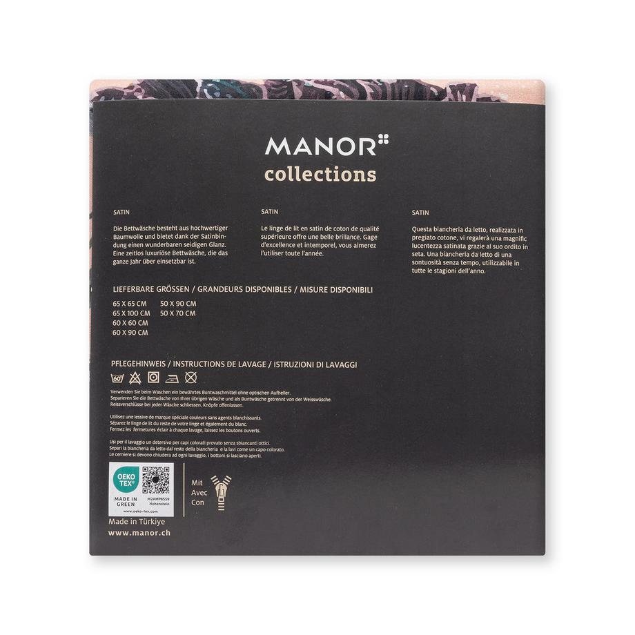 Manor Mirabella Floraler Satin Kissenbezug  