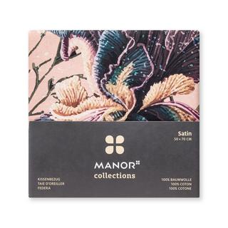 Manor Mirabella Taie d'oreiller florale en satin  