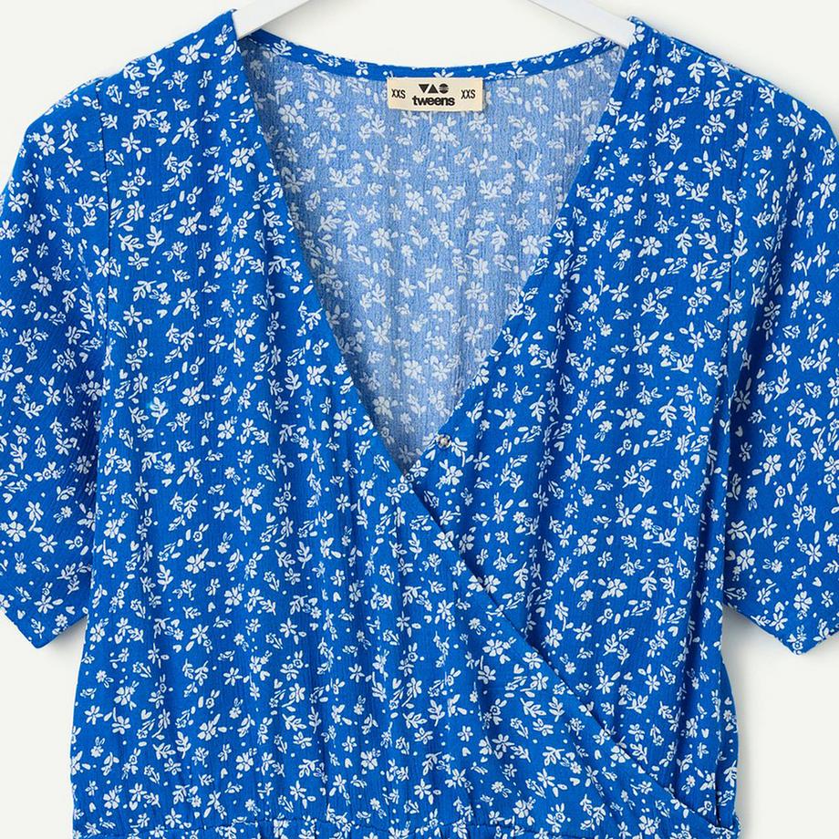 TAO Tweens Combinaison Courte à Manches Florales  