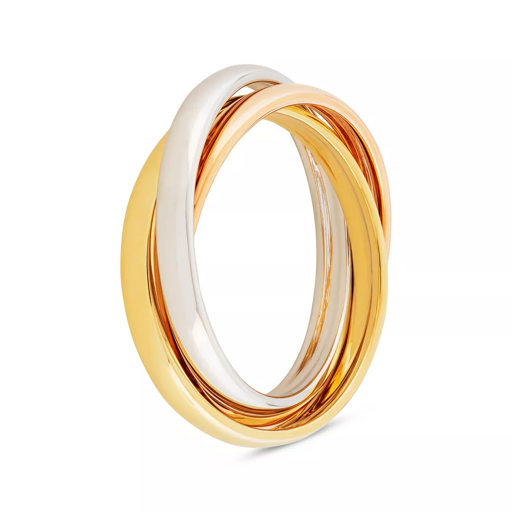 L' Atelier Gold 18 Karat by Manor - Ring, 52, Dreifarbig