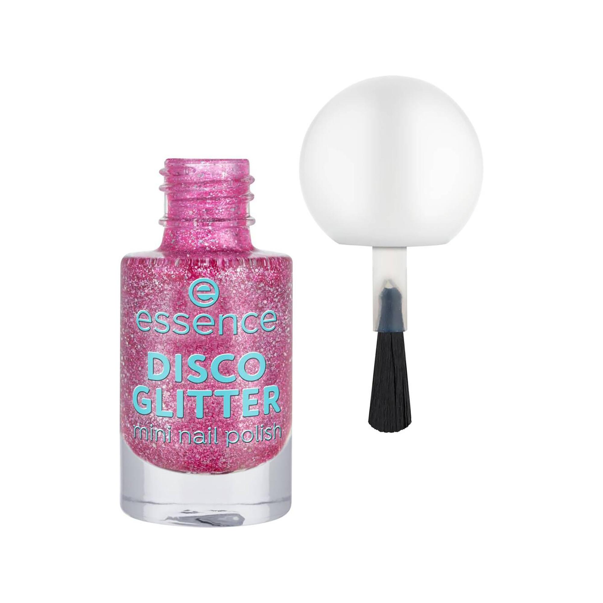 essence  DISCO GLITTER mini nail polish 