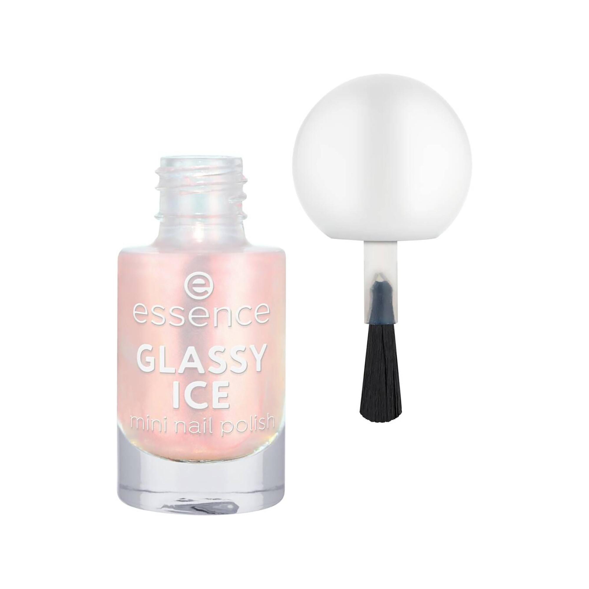 essence  GLASSY ICE mini nail polish 