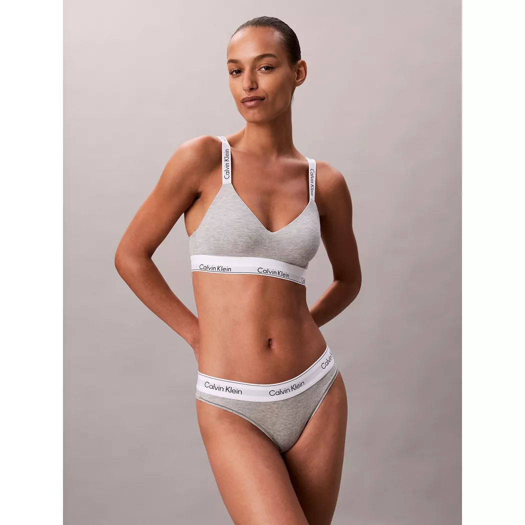 Calvin Klein Soutien-gorge Lv00qf8504 Bralette Grey Heather M Femme