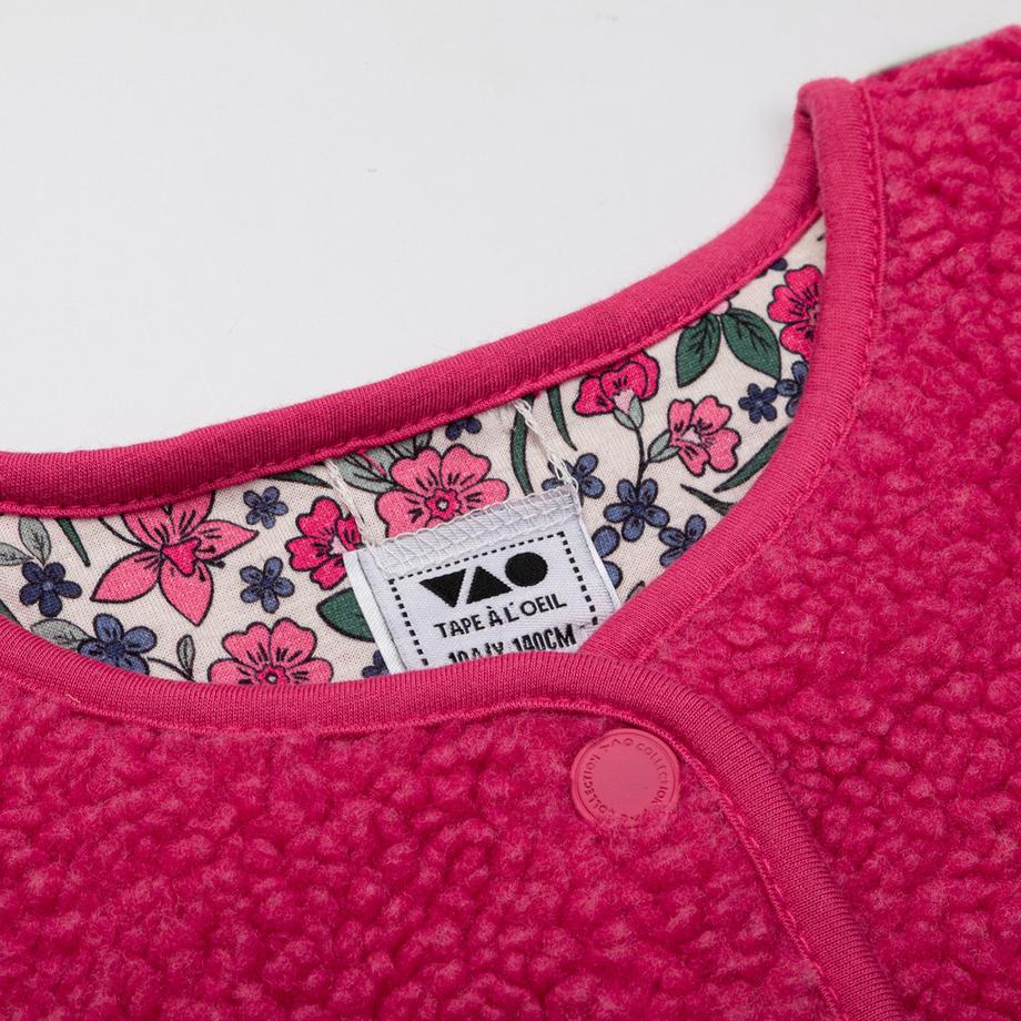 TAO KIDS Fleeceweste mit Blumenmuster  
