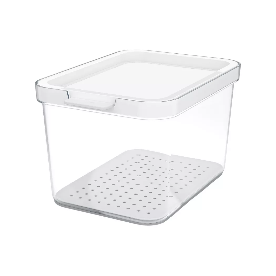 Rotho – Kühlschrankbehälter, 18.2X13.6X11.3CM, Transparent