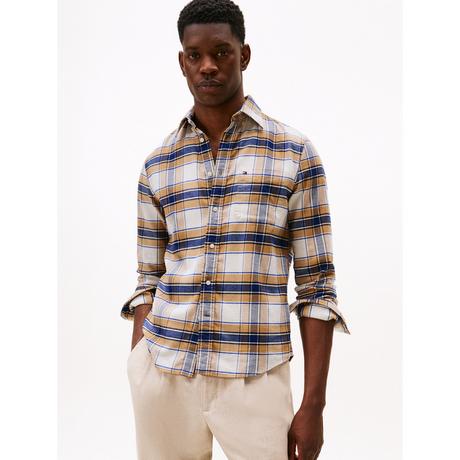 TOMMY HILFIGER Hero Flannel Tartan Check Regular Fit Camicia  