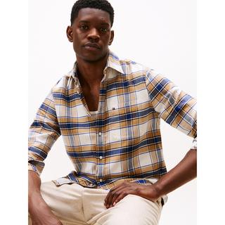TOMMY HILFIGER Hero Flannel Tartan Check Regular Fit Camicia  