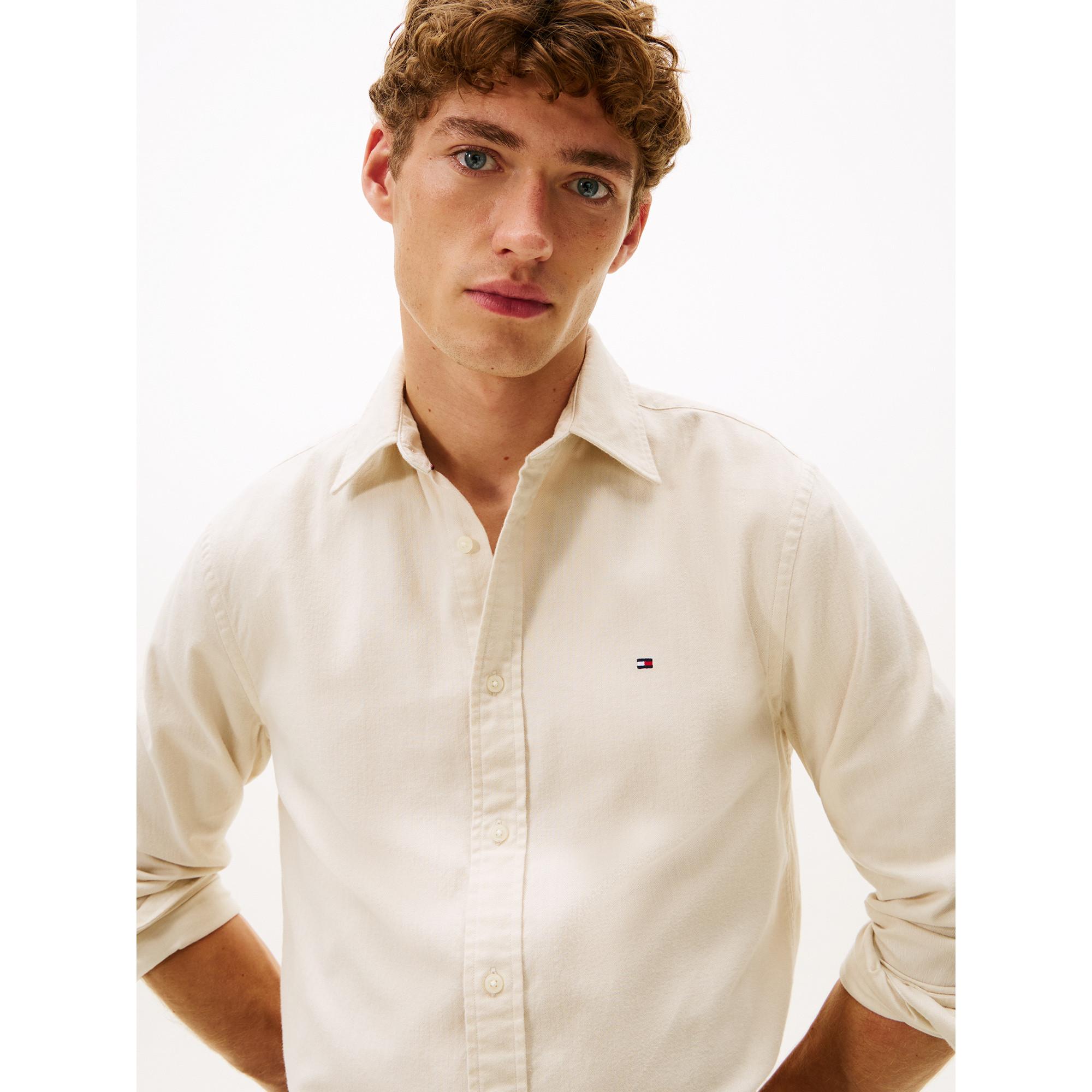 TOMMY HILFIGER Flannel Herringbone Langarmhemd  