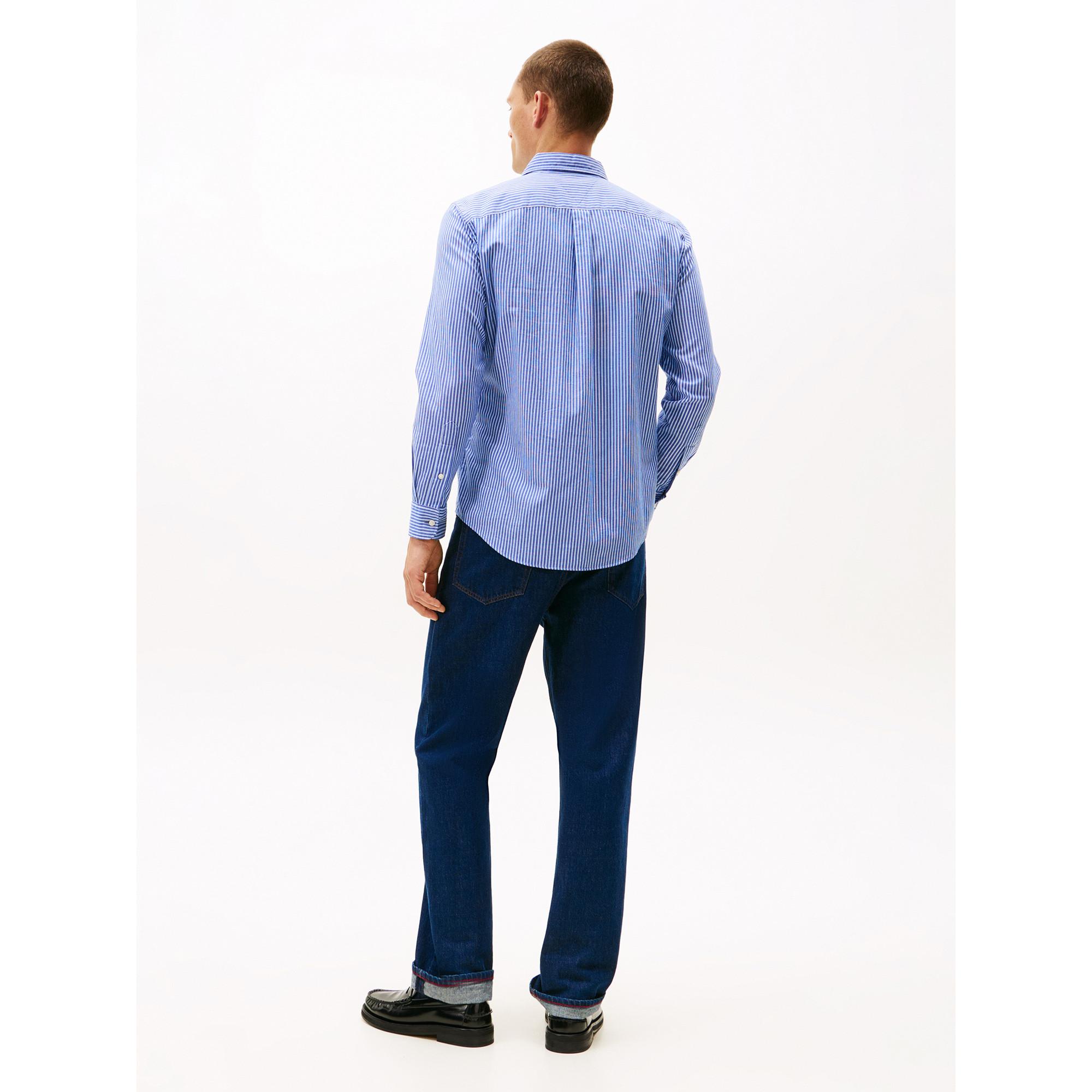 TOMMY HILFIGER Twill Stripe Regular Fit Hemd  