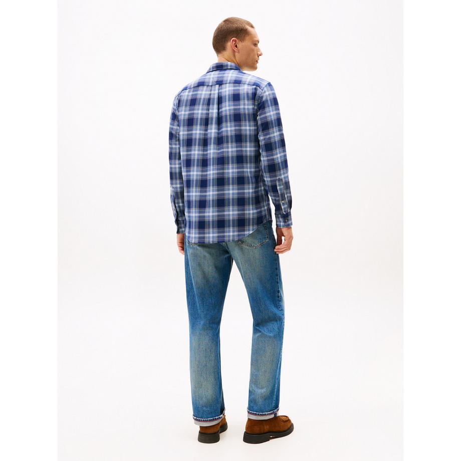 TOMMY HILFIGER Soft Touch Blend Check Regular Fit Camicia  