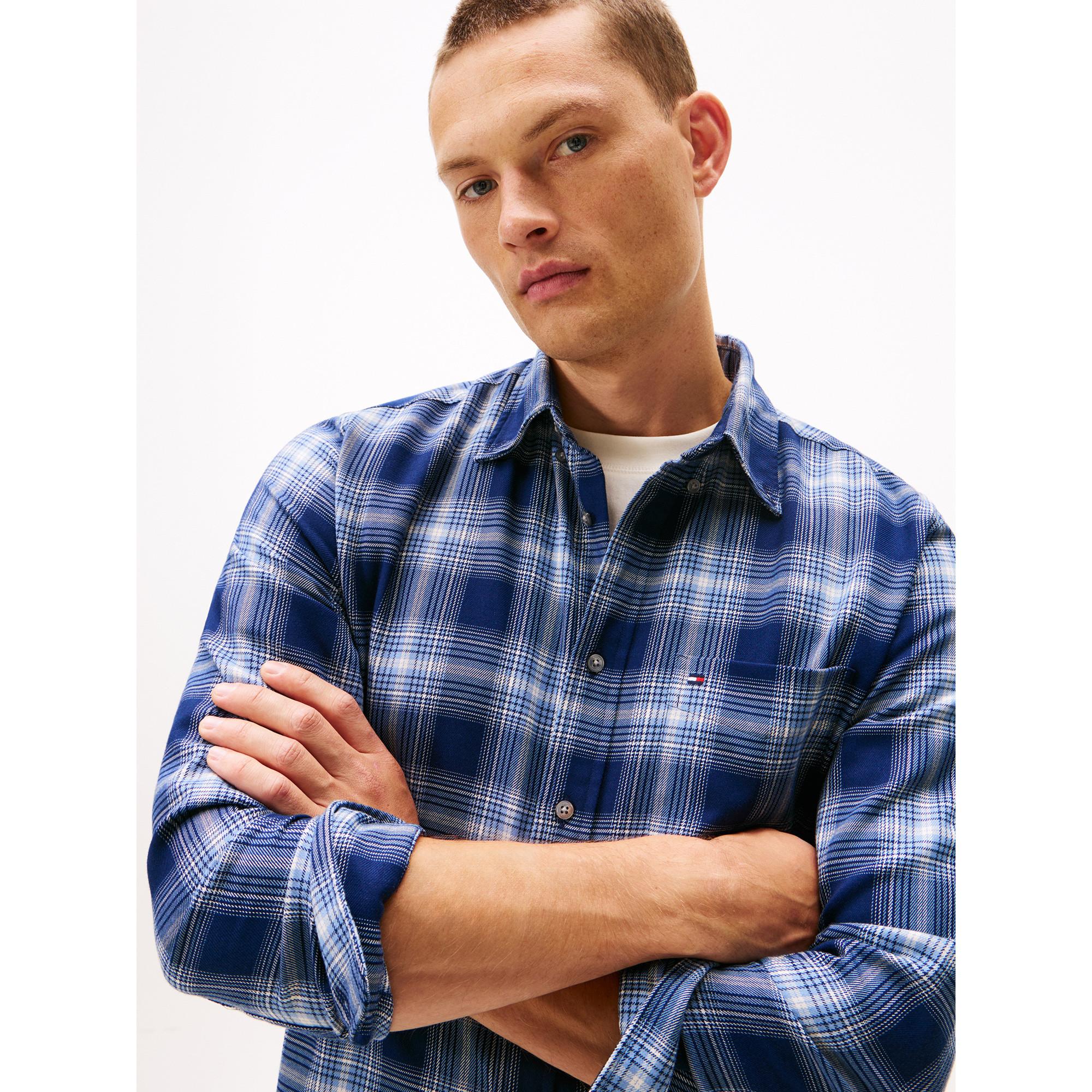 TOMMY HILFIGER Soft Touch Blend Check Regular Fit Hemd  