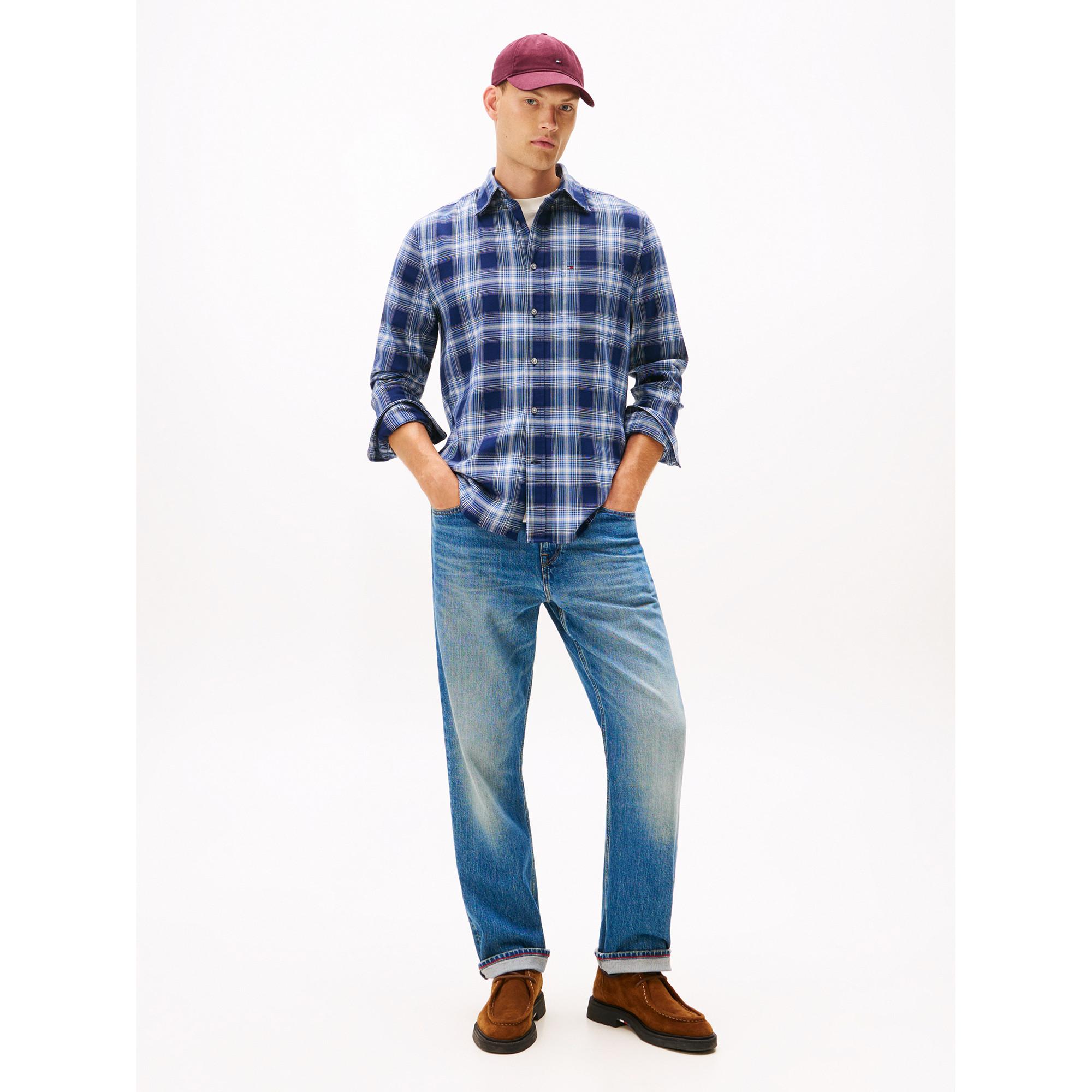 TOMMY HILFIGER Soft Touch Blend Check Regular Fit Hemd  