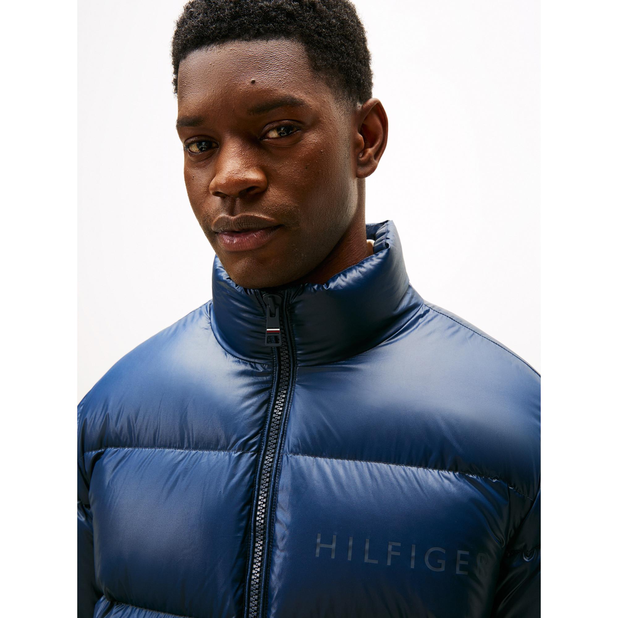 TOMMY HILFIGER Shiny Down Stand Puffer Jacke ohne Kapuze  