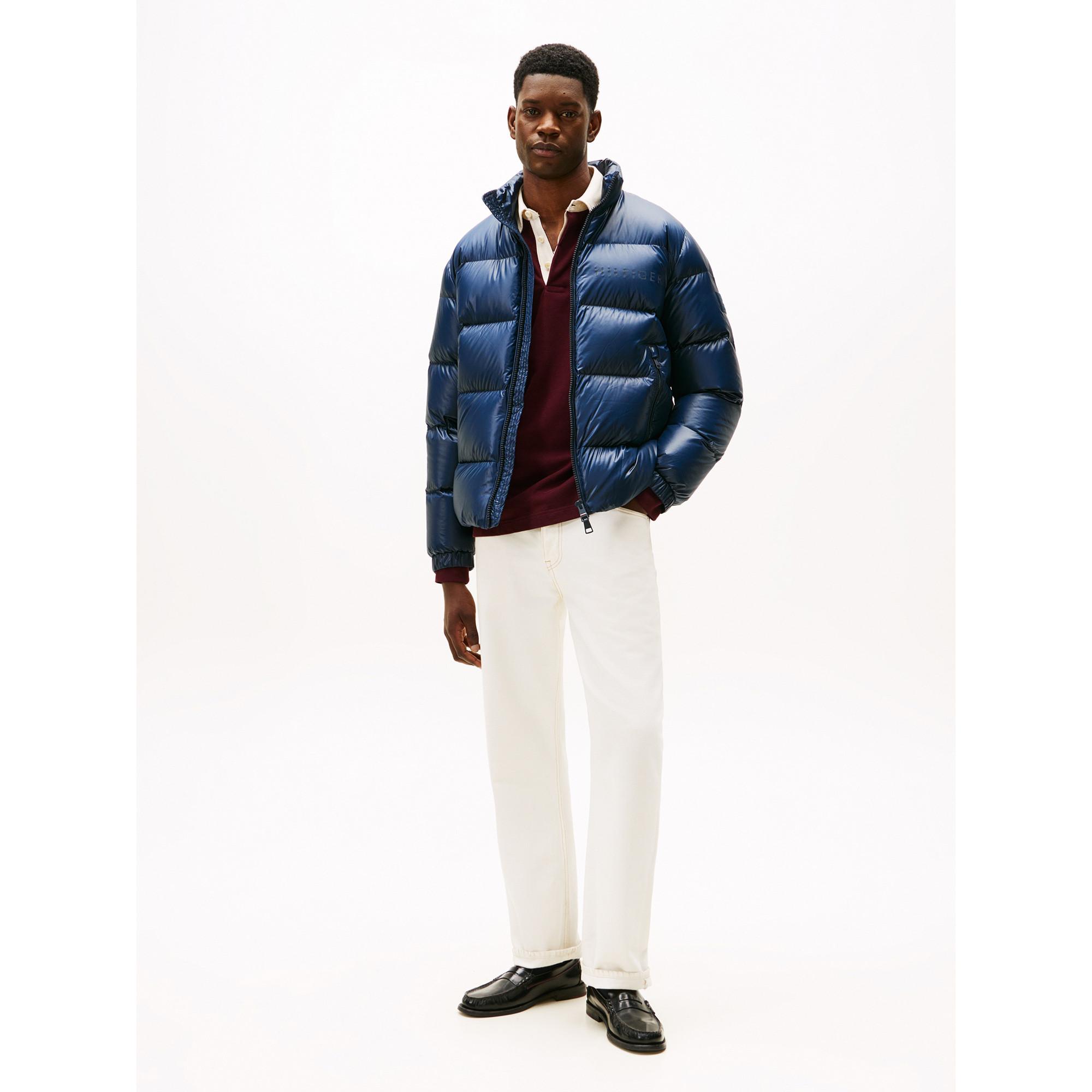 TOMMY HILFIGER Shiny Down Stand Puffer Jacke ohne Kapuze  