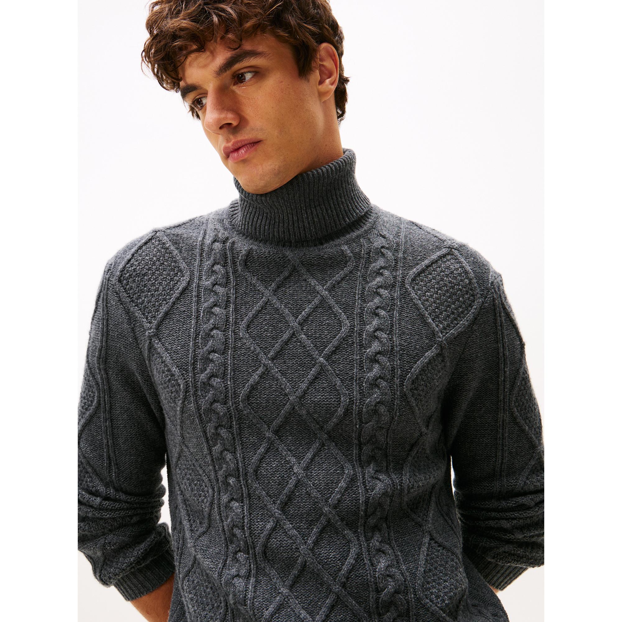 TOMMY HILFIGER Cable Roll Neck Pullover  