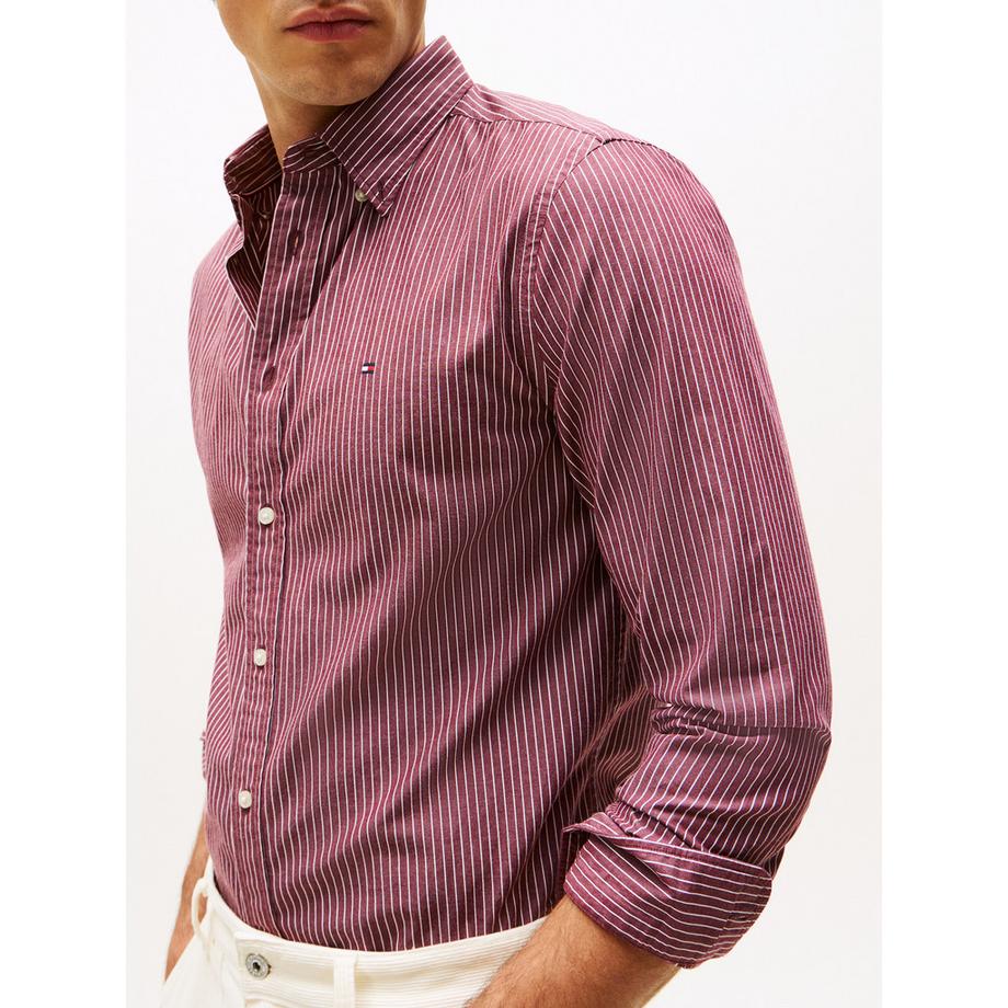 TOMMY HILFIGER CORE HAIRLINE POPLIN RF Chemise Rayée Manches Longues  