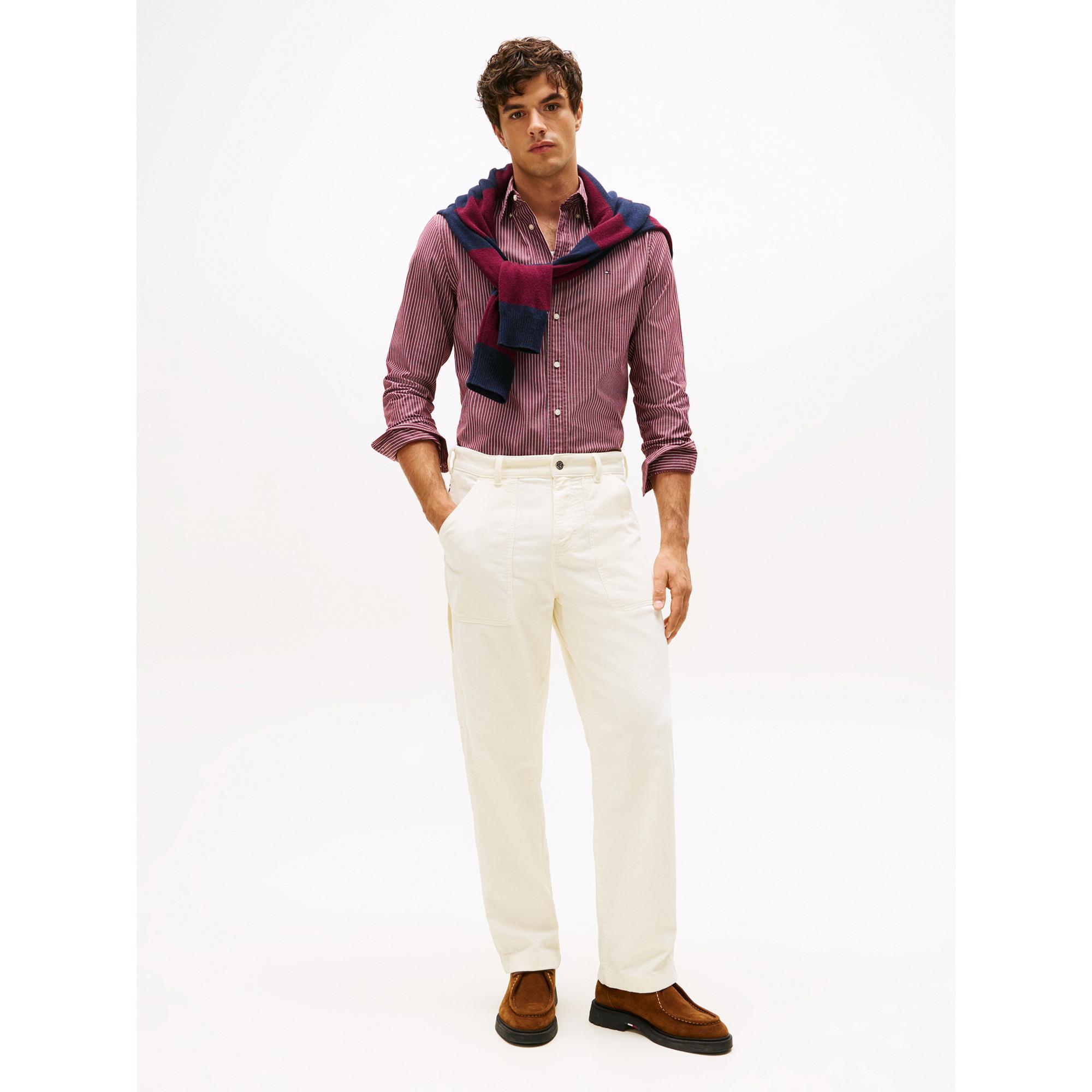 TOMMY HILFIGER CORE HAIRLINE POPLIN RF Camicia a Righe Maniche Lunghe  