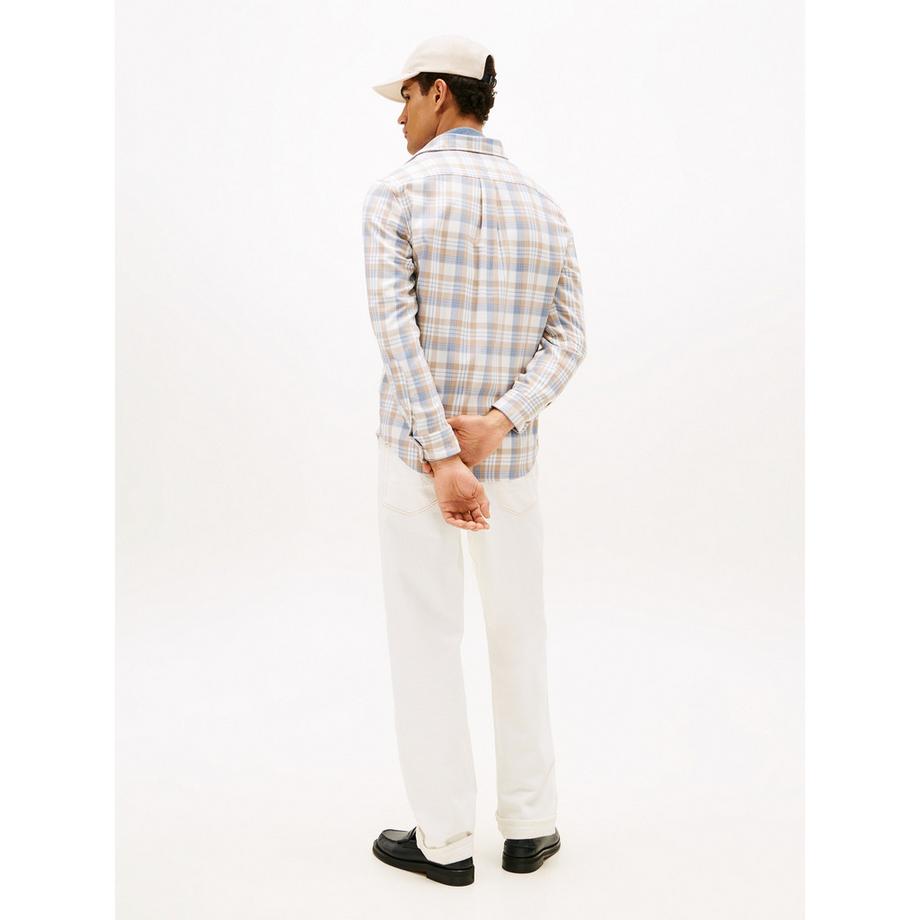 TOMMY HILFIGER Soft Touch Blend Check Regular Fit Hemd  