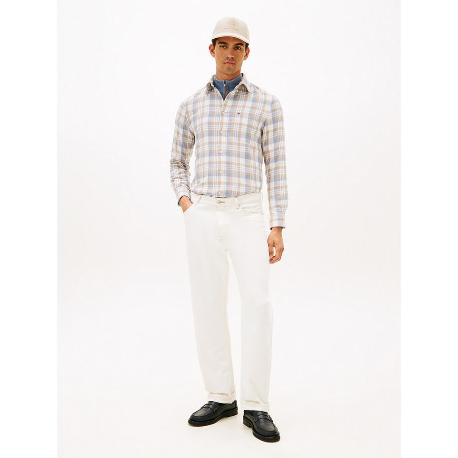 TOMMY HILFIGER Soft Touch Blend Check Regular Fit Hemd  