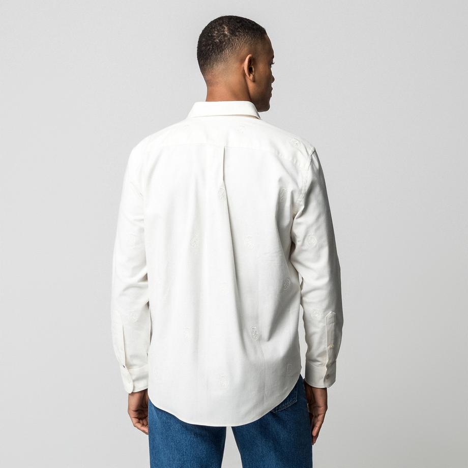 TOMMY HILFIGER Camicia Relaxed in Flanella Ricamata Crest  