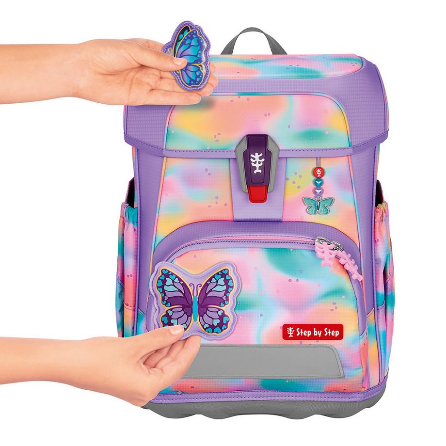 Step by Step Zaino per la scuola, 5 pezzi CLOUD FLASH SCHULR BUTTERFLY 