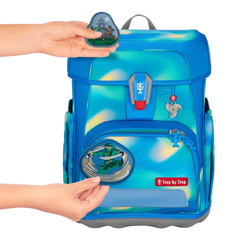 Step by Step Zaino per la scuola, 5 pezzi CLOUD FLASH SCHULR NINJA ZAZU 